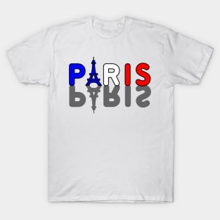 Paris France color Big shadow T-Shirt